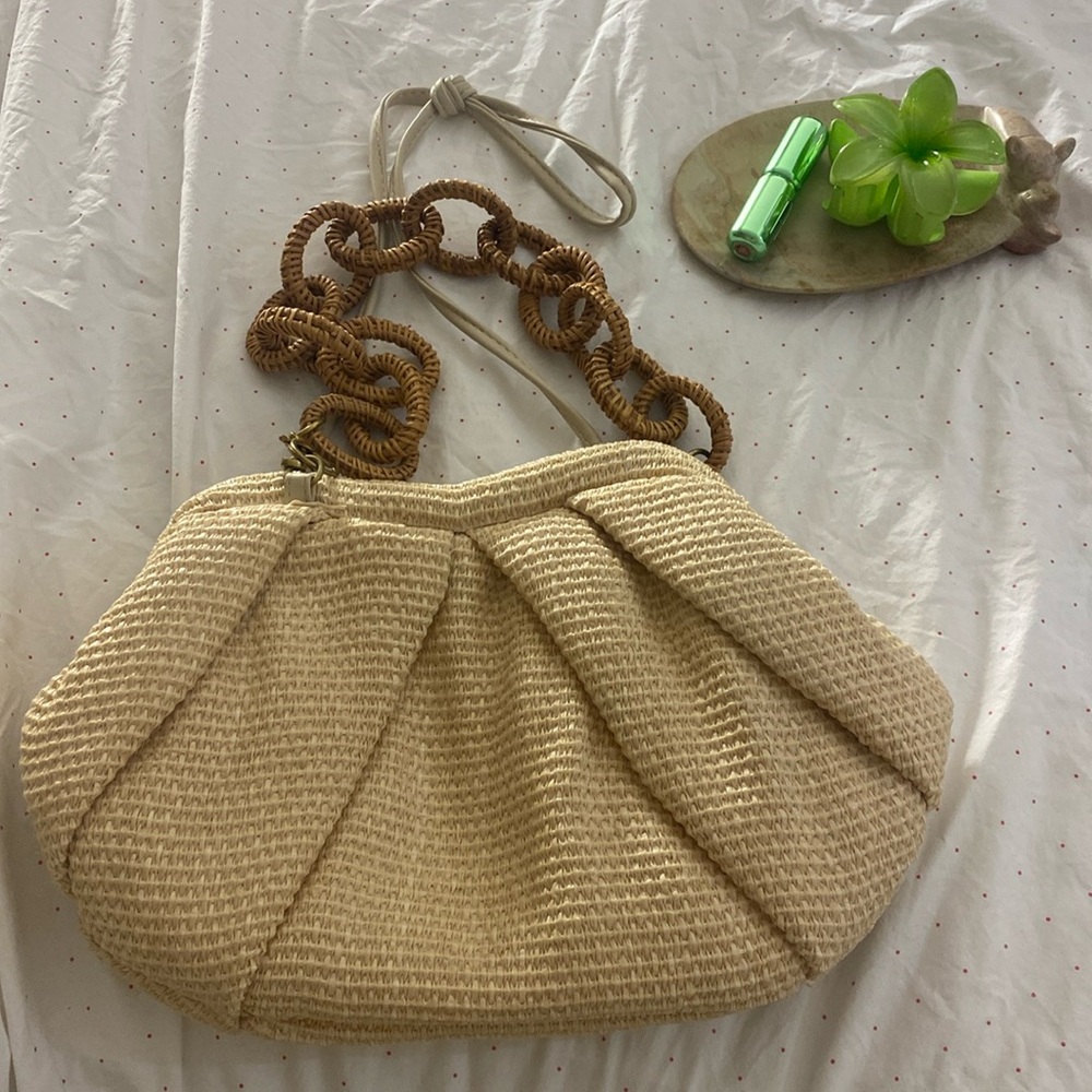 Zara rattan handbag
